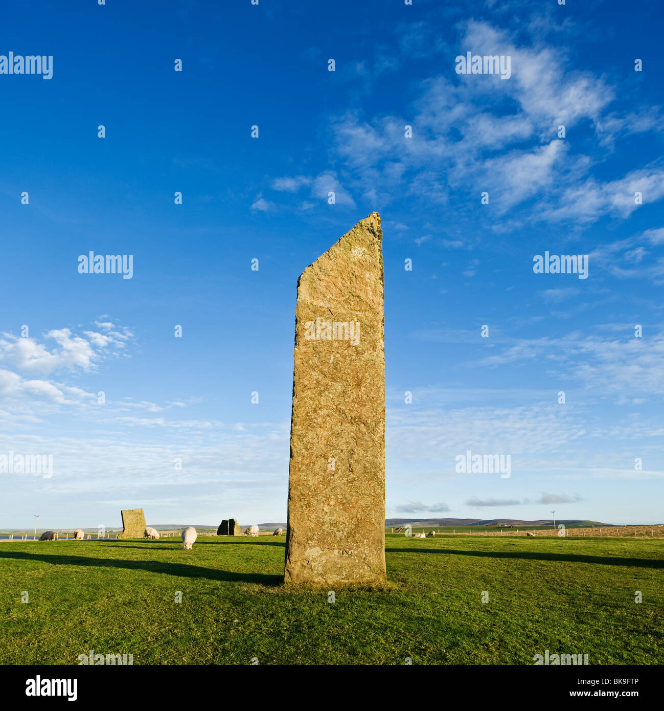 Standing Stones of Stenness, Orkney, Scotland Stock Photo