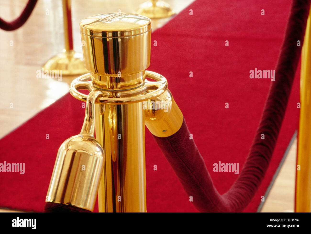 Velvet Ropes and Red Carpet, USA Stock Photo Alamy