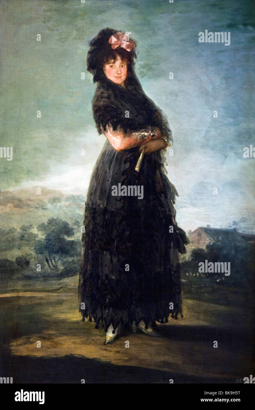 Portrait of Mariana Waldstein by Francisco Goya y Lucientes, oil on canvas, 1810, France, Paris, Musee du Louvre, 1746-1828 Stock Photo