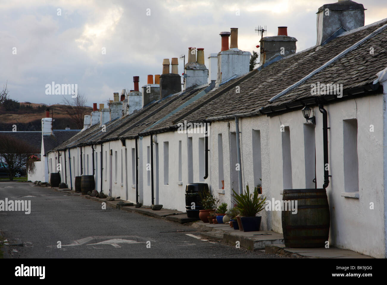 Village of Easdale on the Isle of Seil, West Coast of Scotland Stock Photo