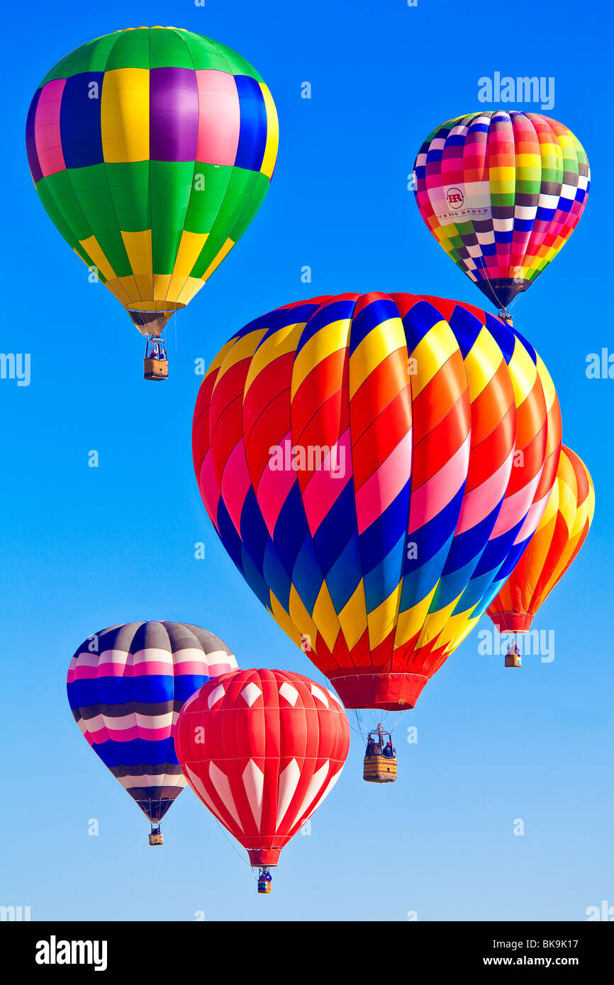 Hot Air Balloon Fiesta Albuquerque New Mexico Stock Photo