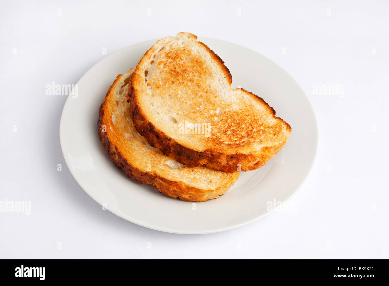 Two slices of toast Stock Photo Alamy