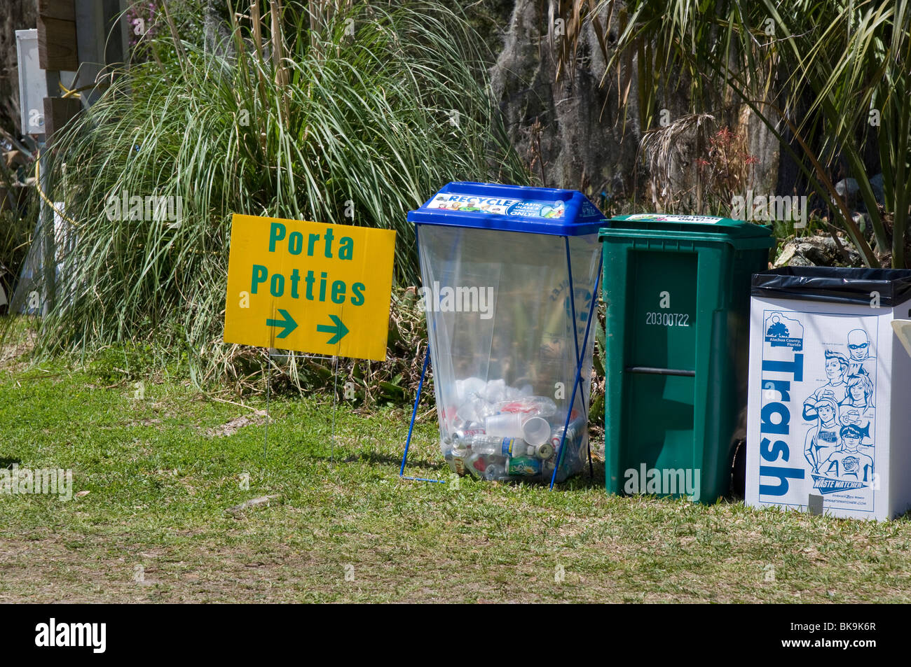 Kanapaha Spring Garden Festival Gainesville Florida trash and recycling