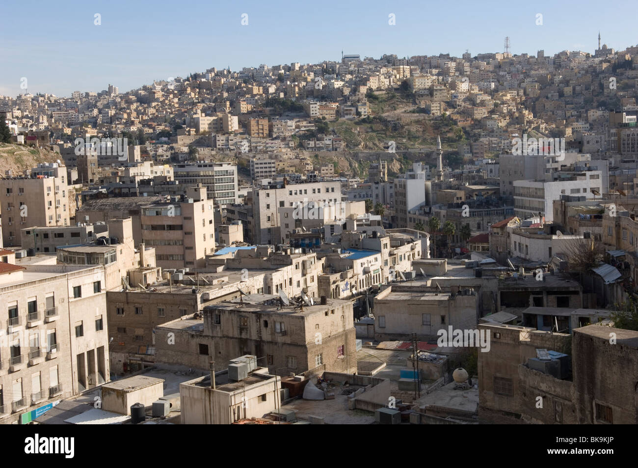 Overview of downtown Amman. Jordan. Stock Photo