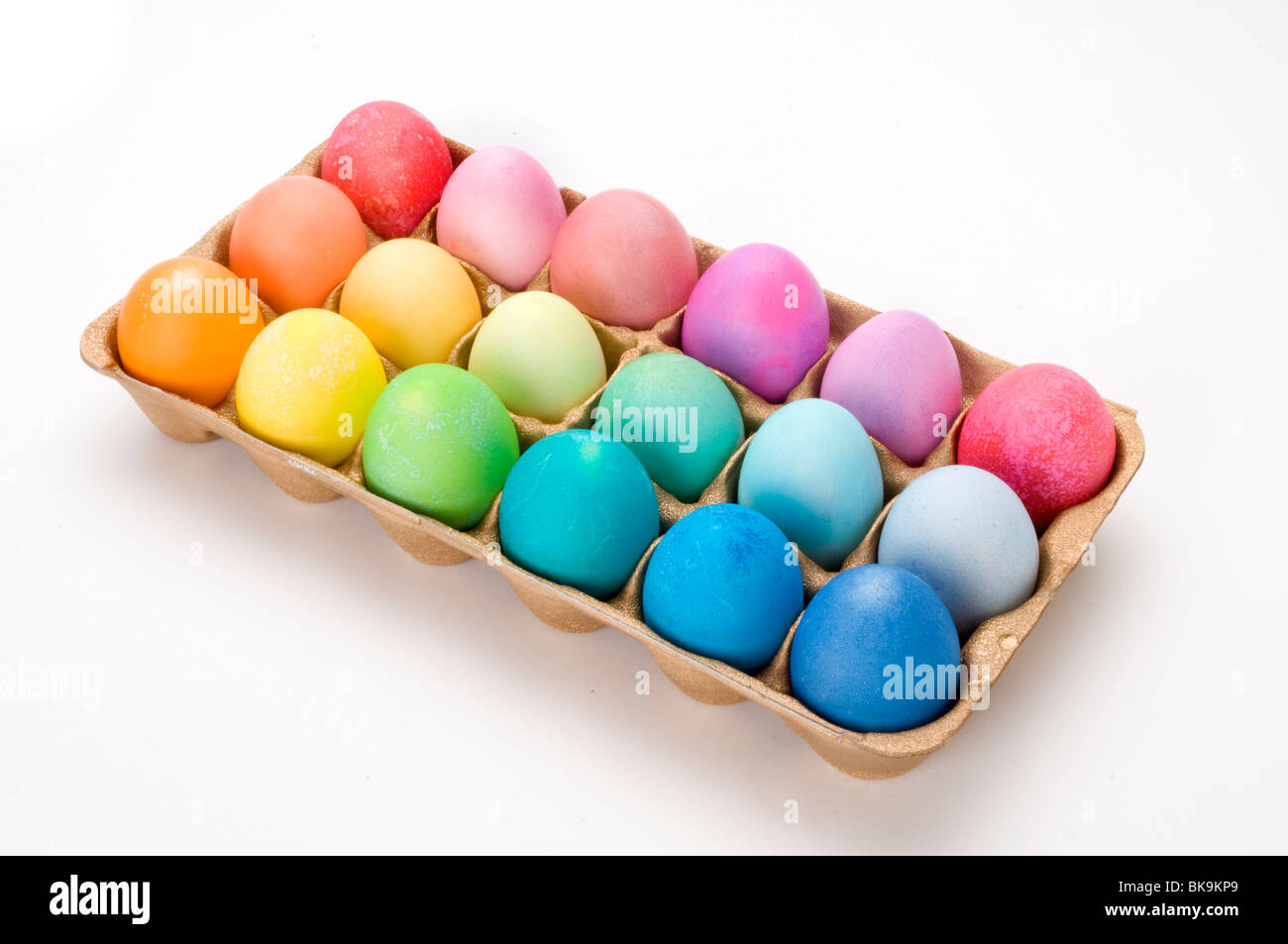 easter eggs colored eggs Stock Photo