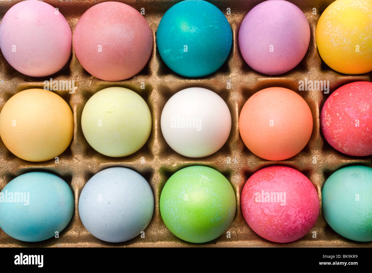 easter eggs colored eggs Stock Photo