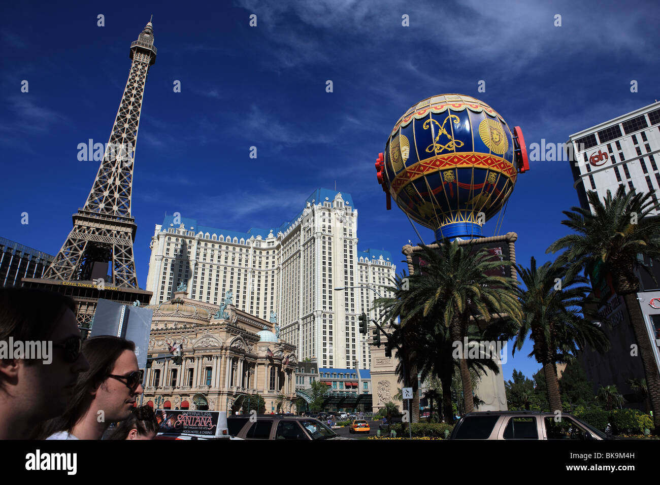 Paris Las Vegas hotel & Casino situated on Las Vegas Strip, Paradise, Nevada, USA Stock Photo
