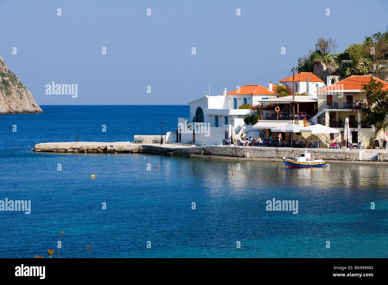 Assos, Kefalonia -  One of the cutest coastal villages in Greece Stock Photo