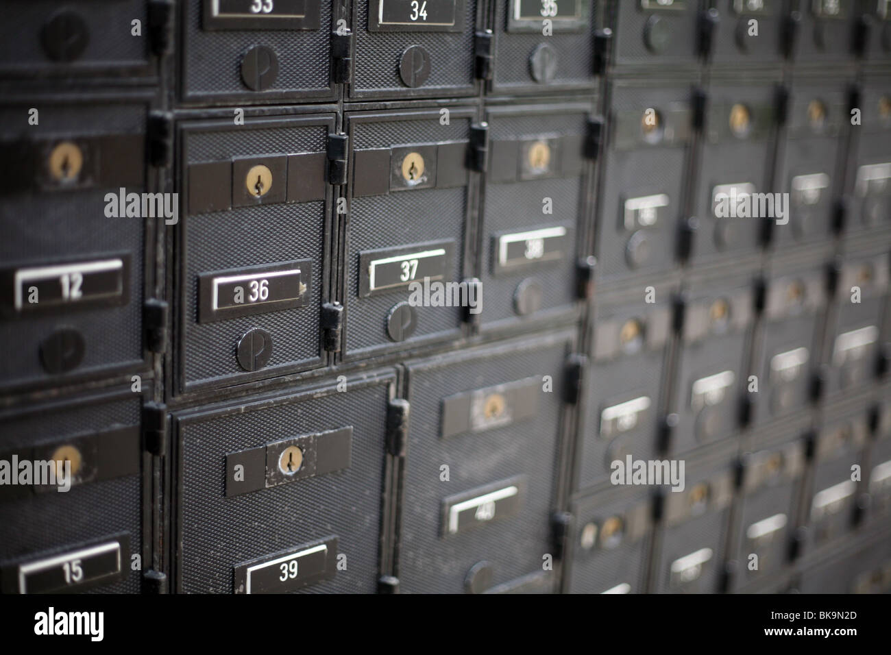 Post office Boxes Stock Photo Alamy