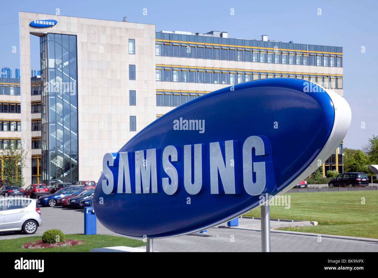 Samsung Electronics GmbH company headquarters in Germany Schwalbach, Hesse, Germany, Europe Stock Photo