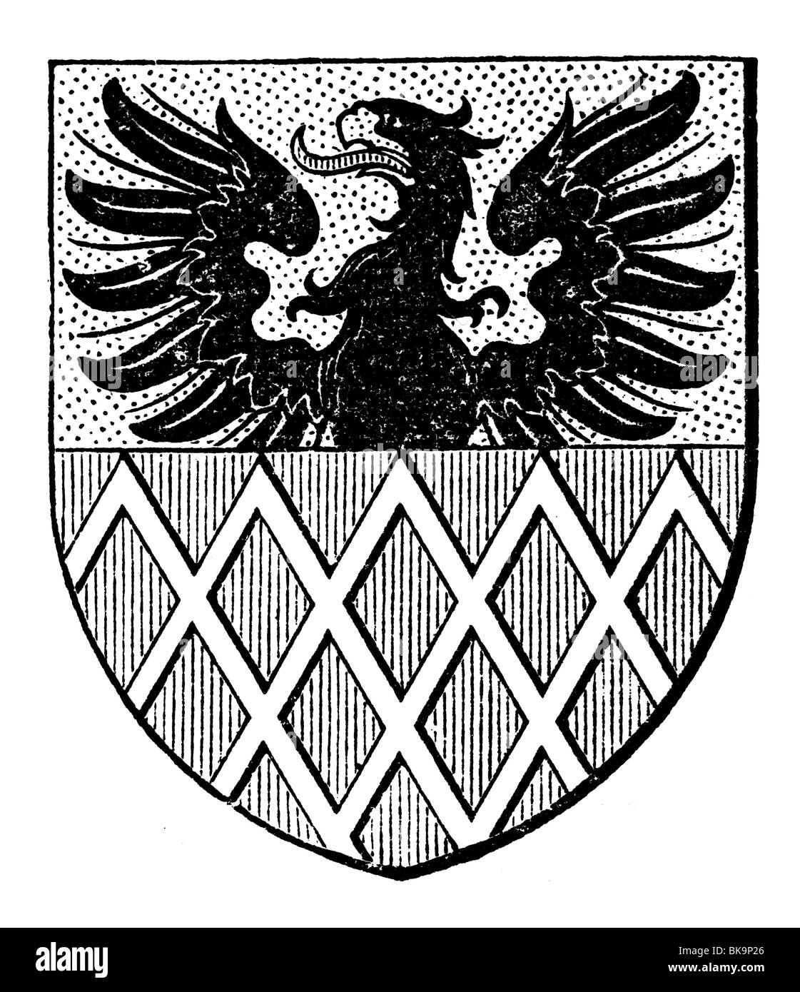 Coats of arms Eger Stock Photo