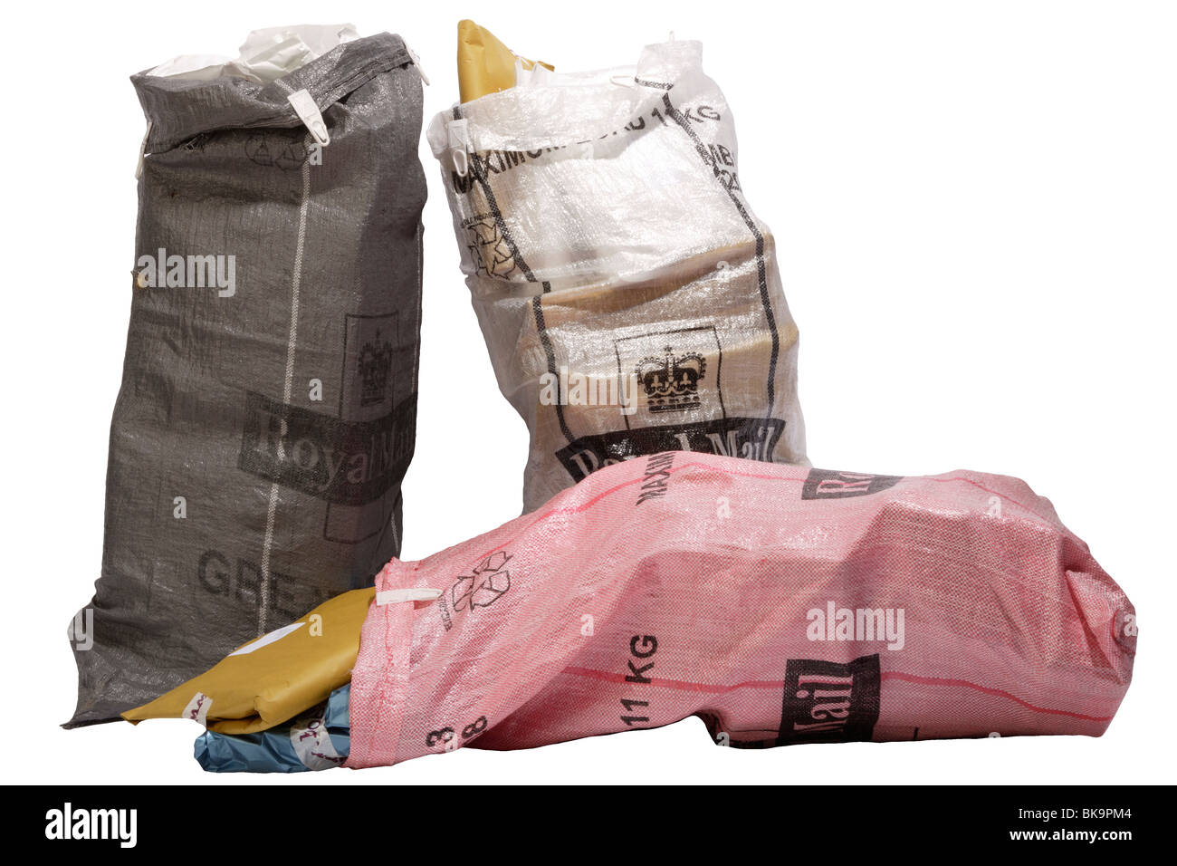 Post or mail bags filled with parcels / packets for delivery Stock Photo -  Alamy