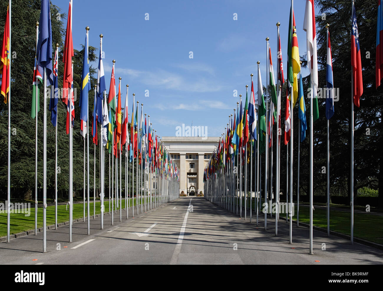 United Nations Office, Geneva, Canton of Geneva, Switzerland Stock Photo