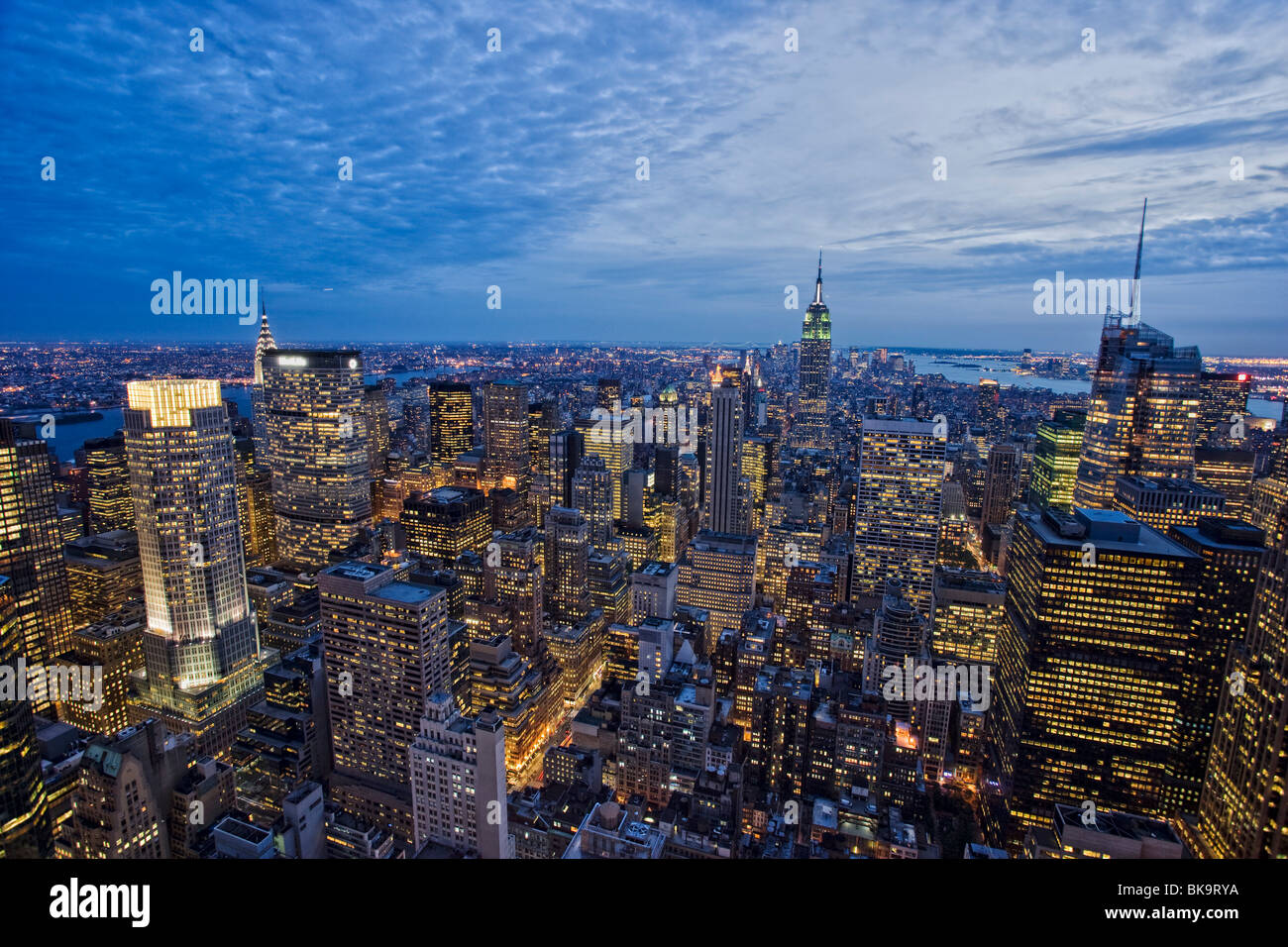 Empire State Building, Manhattan, New York City, New York, USA Stock Photo