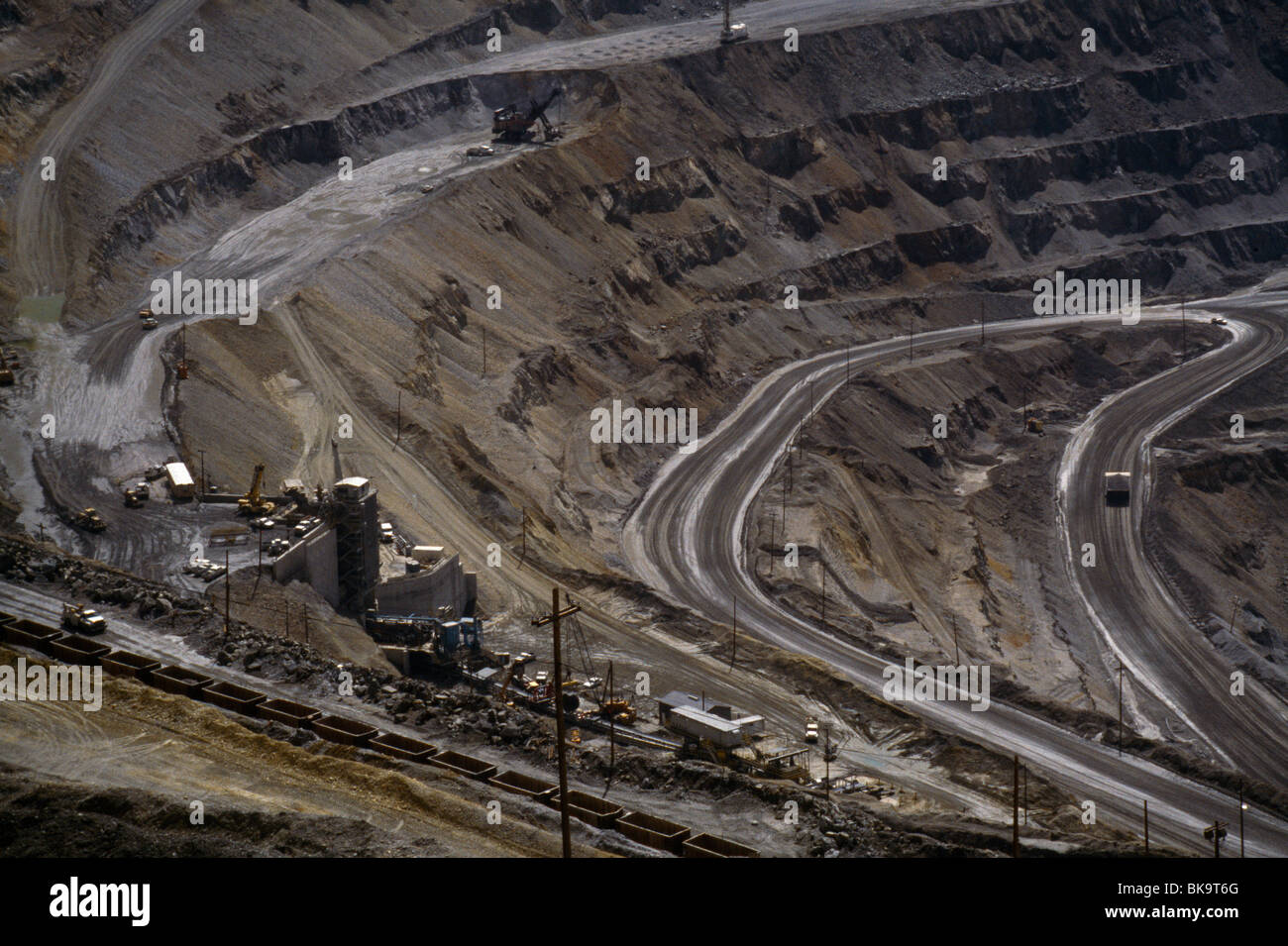 Utah Usa Kennecott Bingham Copper Mine Stock Photo