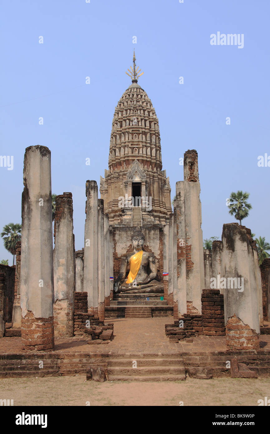 Wat Phr Sri Rattanamahathat Chakliang at Sri Satchanalai in  Thailand Stock Photo