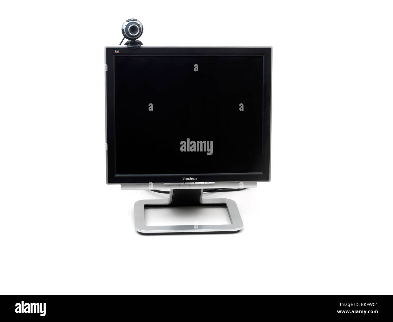 cam On Top Of LCD Computer Monitor Stock Photo Alamy