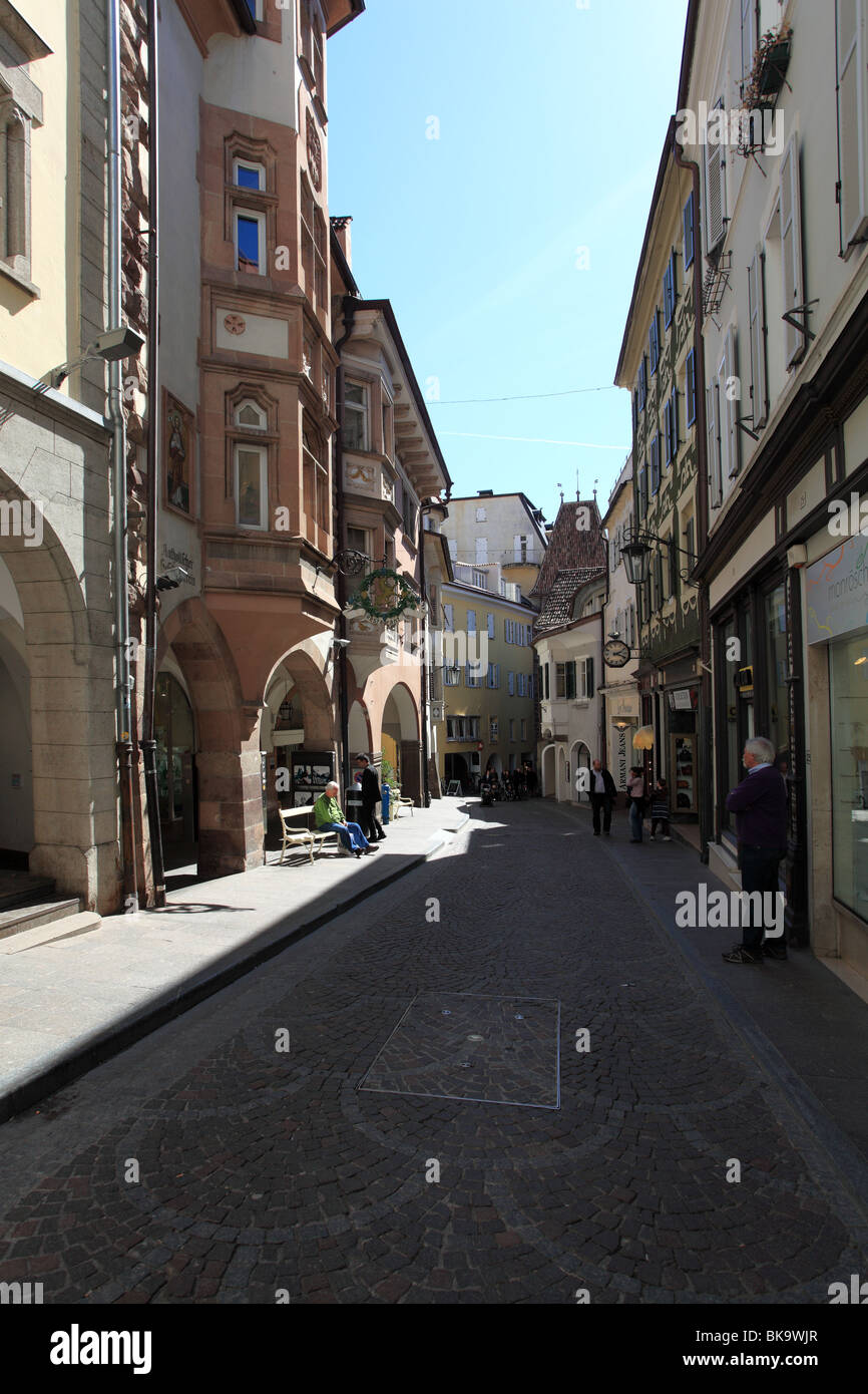 merano town, italian alps Stock Photo