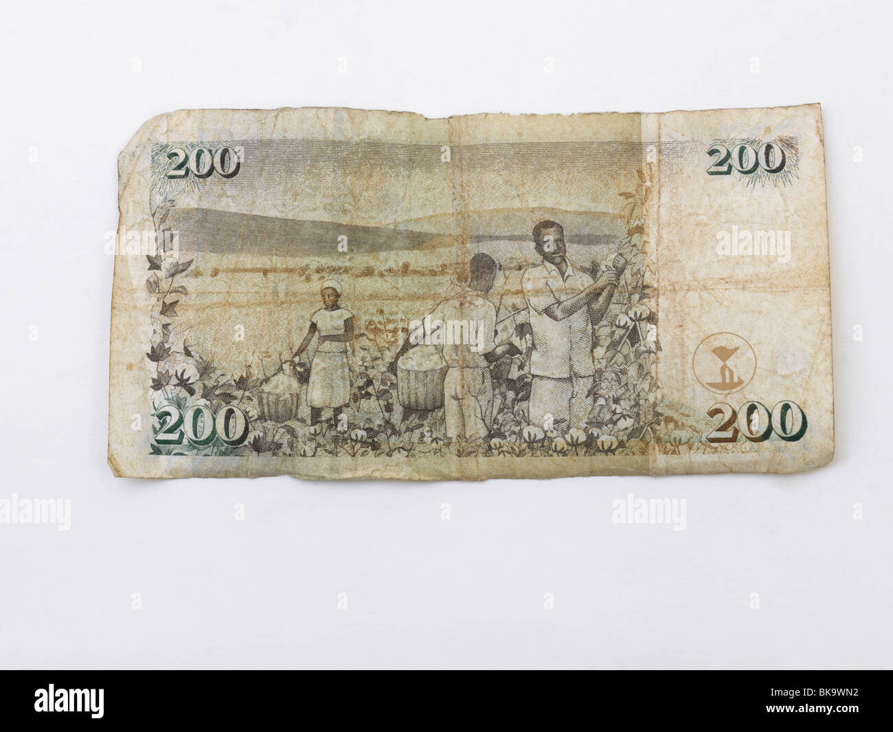 Kenyan Banknote 200 Shillings Stock Photo