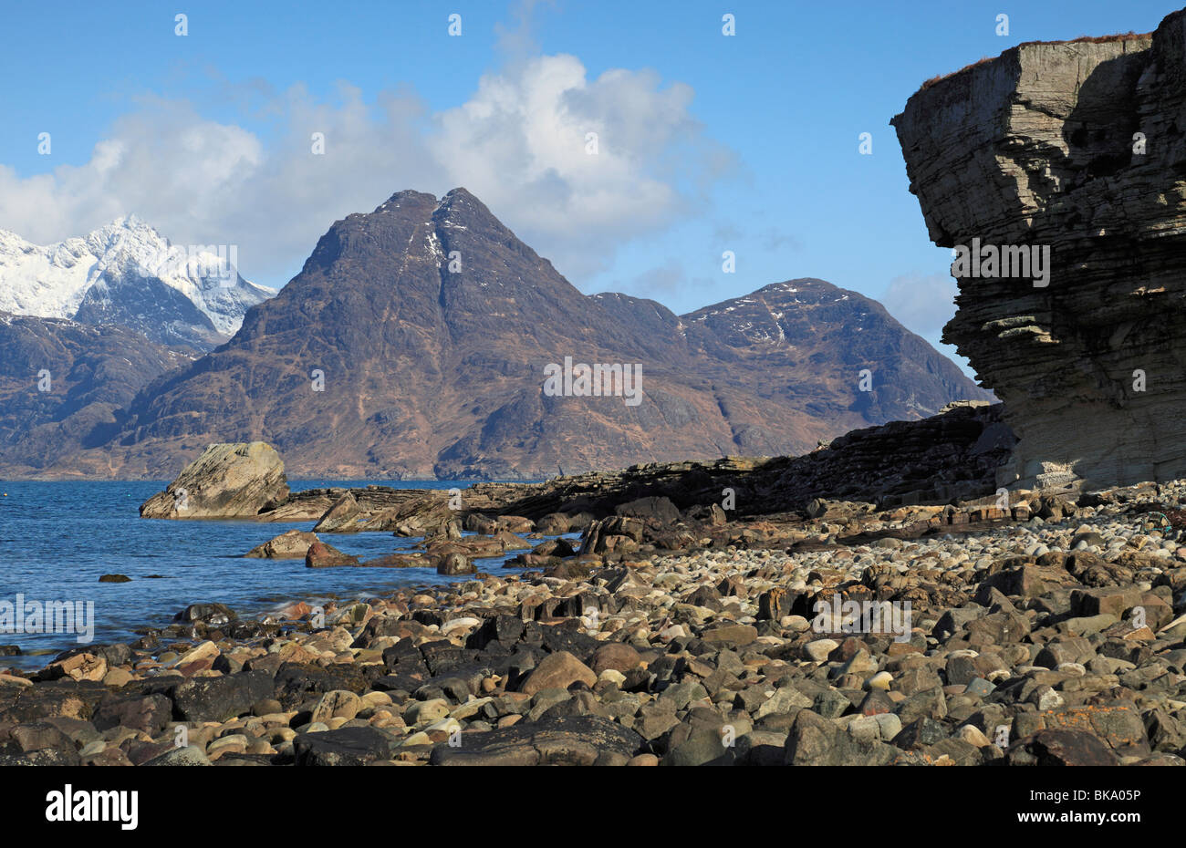 Elgol and Loch Scavaig on the Isle of Skye, Scotland, with fantastic views to Sgurr na Stri in