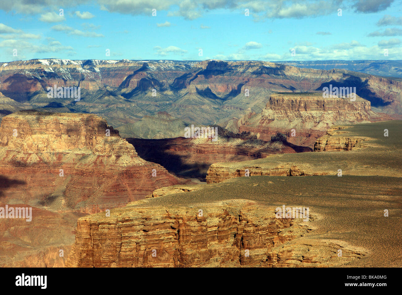 aerial view over the Grand Canyon Stock Photo - Alamy