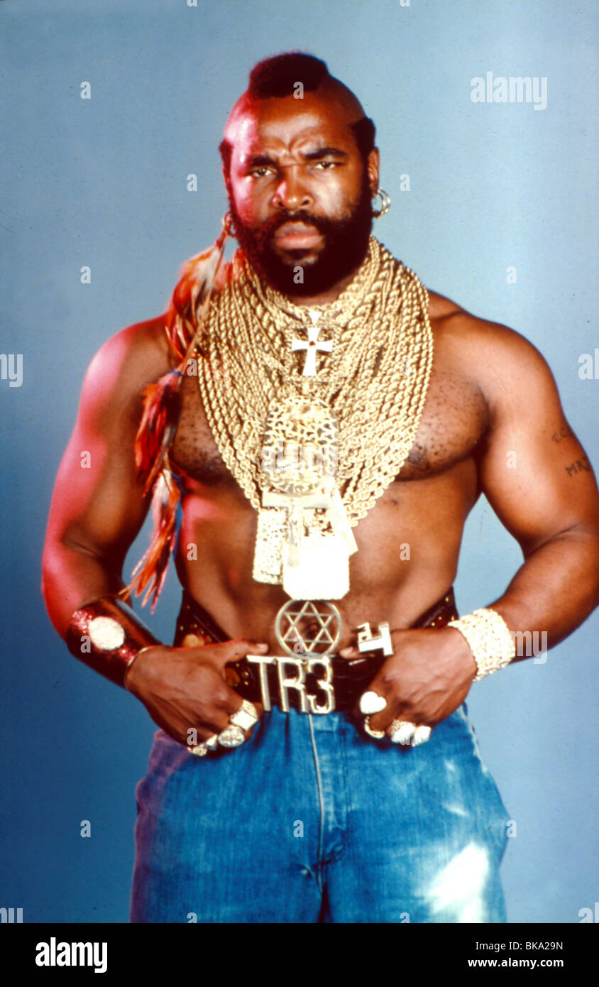 THE A-TEAM (TV - 1983) MR T ATM 023 Stock Photo