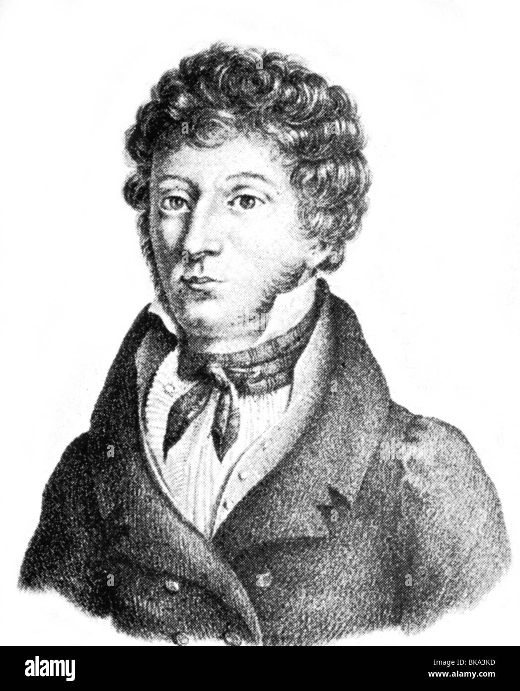 Field, John, 26.7.1782 - 11.1.1837, Irish composer, pianist, portrait, after contemporaneous lithograph, , Stock Photo