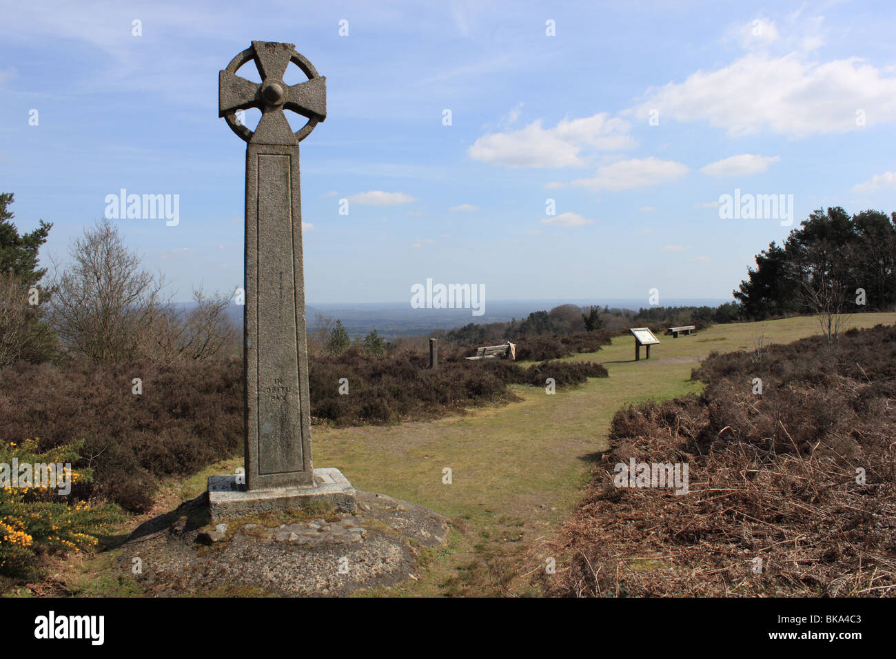 Celtic Cross, Gibbet Hill, Hindhead Common, Surrey, England, Great Britain, United Kingdom, UK, Europe Stock Photo