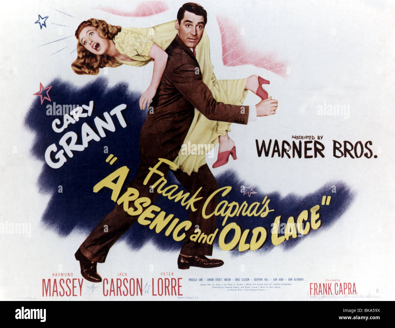 ARSENIC AND OLD LACE (1944) PRISCILLA LANE, CARY GRANT POSTER AOL 001CP Stock Photo