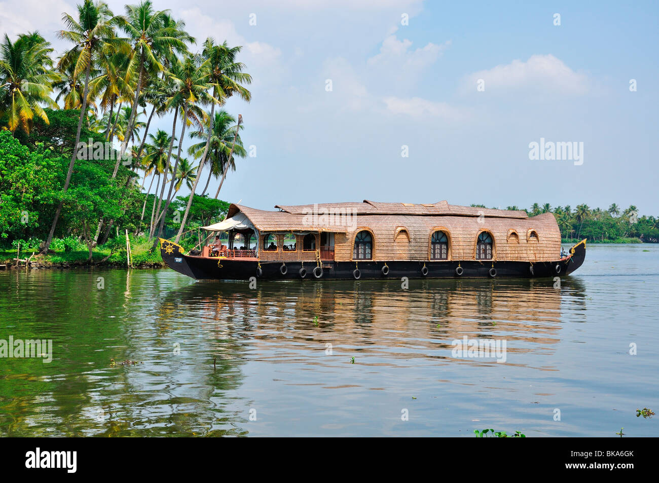 House boat of  Kerala Stock Photo