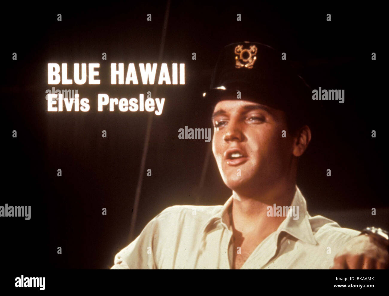 BLUE HAWAII ELVIS PRESLEY BWH 003 Stock Photo