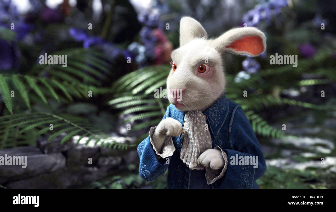 Tim burton alice and wonderland rabbit hi-res stock photography and images  - Alamy