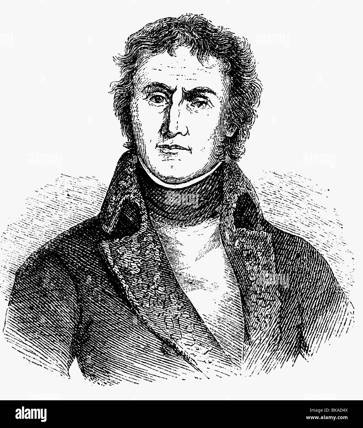 Masséna, André, 6.5.1756 - 14.4.1817, French general, portrait, wood engraving, 19th century, , Stock Photo