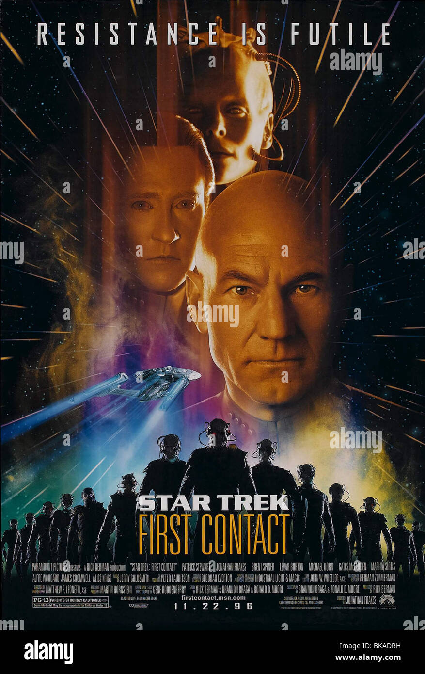 Star Trek : First Contact Year : 1996 USA Director : Jonathan Frakes Movie poster (USA) Stock Photo