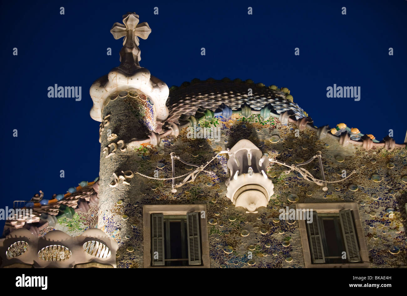 Casa Battlo Gaudi Barcelona Stock Photo