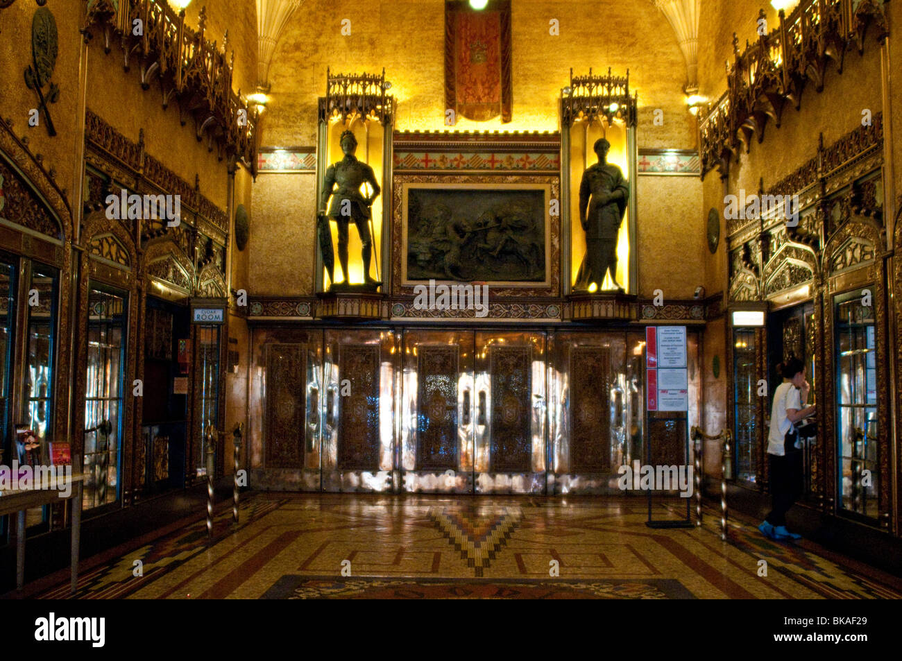 Opulently decorated State theatre entrance hall, Sydney, Australia Stock Photo