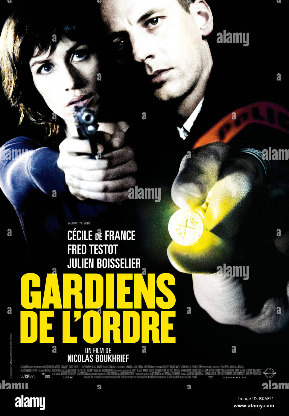 Gardiens de l'ordre Year : 2010 France Director : Nicolas Boukhrief Cécile de France, Fred Testot Movie poster (Fr) Stock Photo