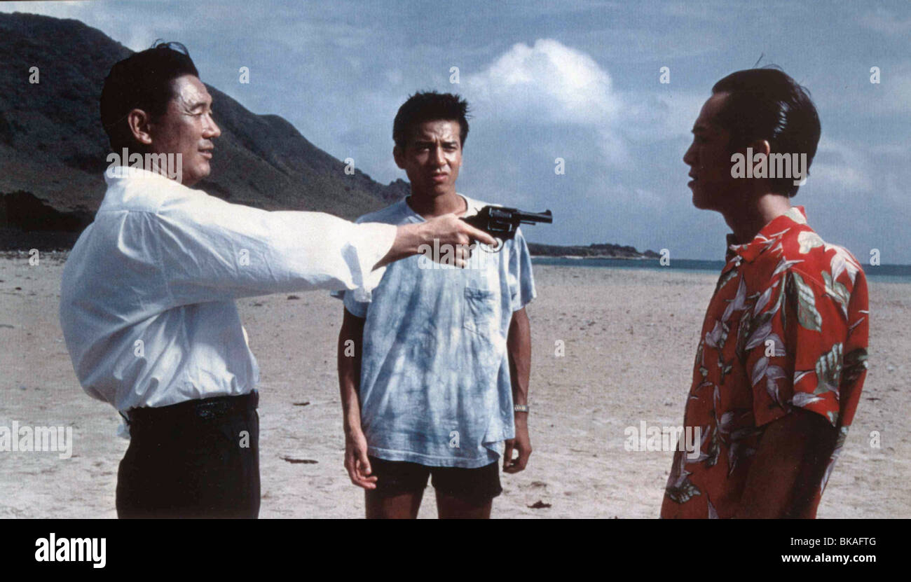 Sonatine  Year : 1993 Japan Director : Takeshi Kitano Takeshi Kitano, Masanobu Katsumura, Susumu Terajima Stock Photo