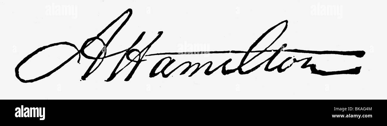 View Real Alexander Hamilton Signature Images