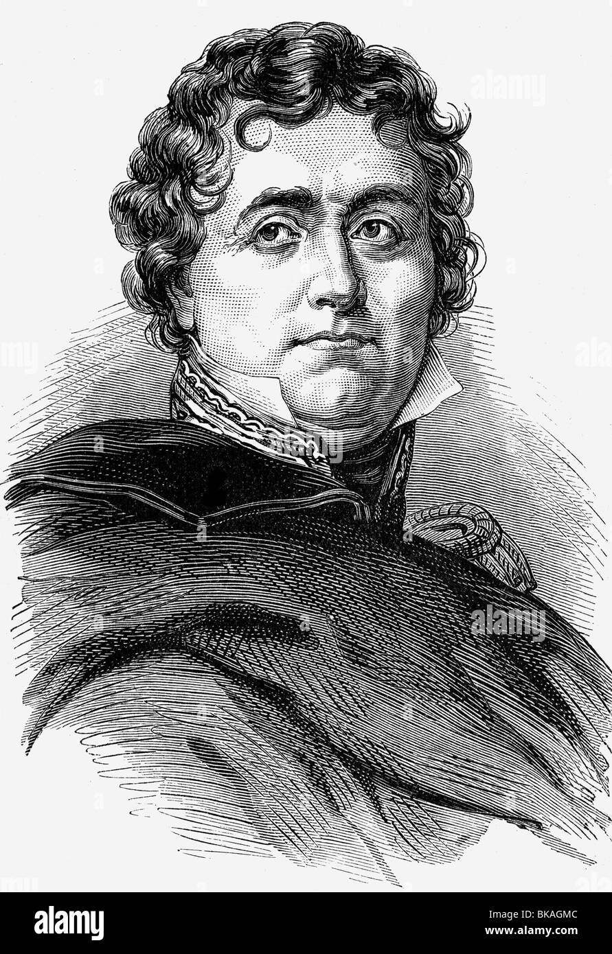Soult, Nicolas-Jean-de-Dieu, 29.3.1769 - 26.11.1851, French general and politician, portrait, Minister of War 3.12.1814 - , Stock Photo