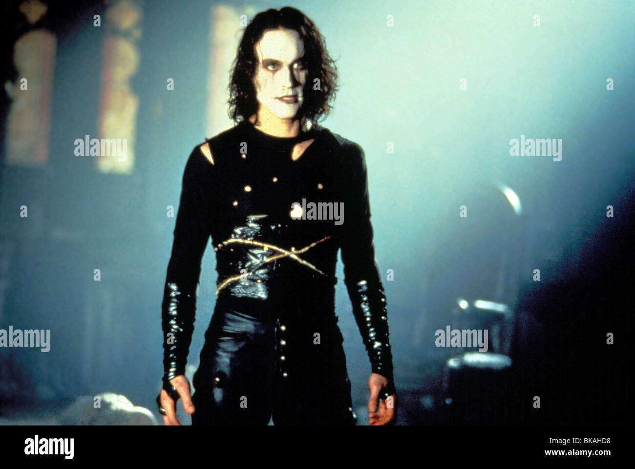 THE CROW (1994) BRANDON LEE PAINTED FACE CROW 001 Stock Photo