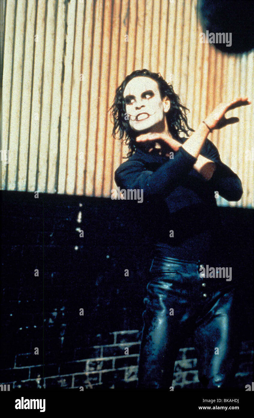 THE CROW (1994) BRANDON LEE PAINTED FACE CROW 013 Stock Photo