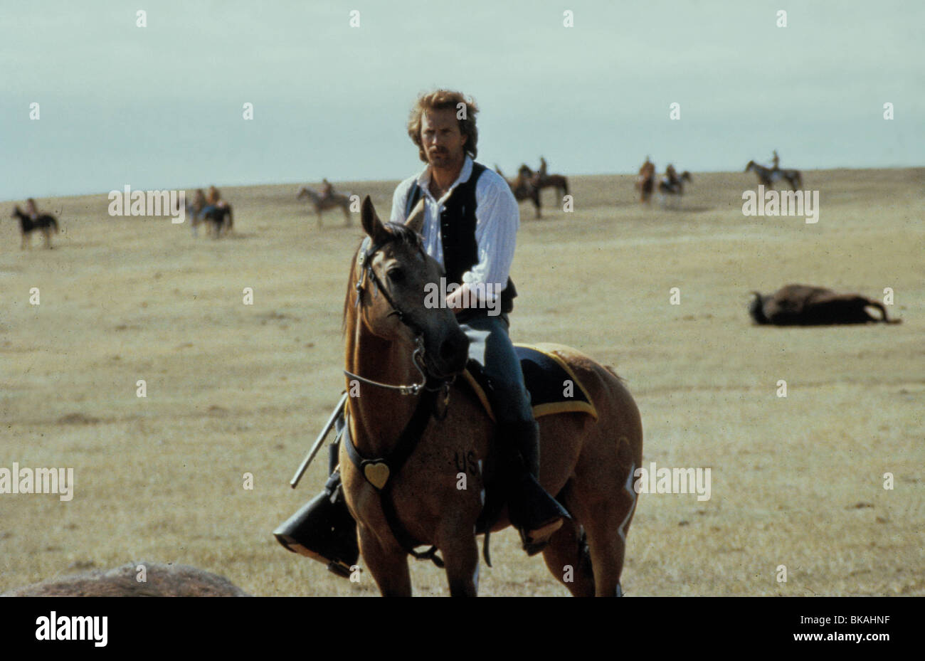 DANCES WITH WOLVES (1990) KEVIN COSTNER DWW 014 Stock Photo