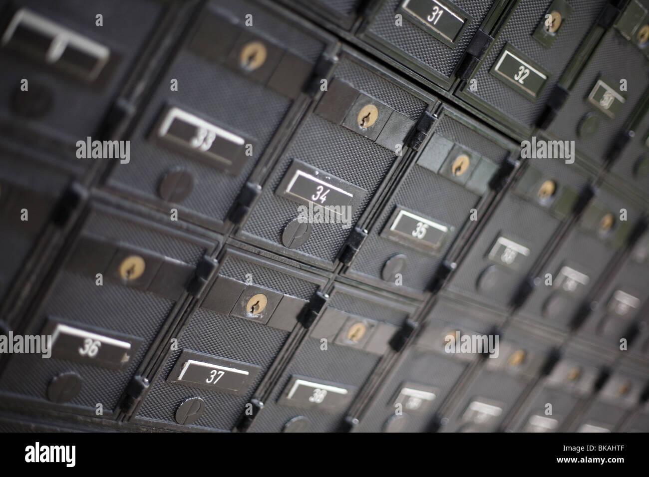 Post office Boxes Stock Photo Alamy
