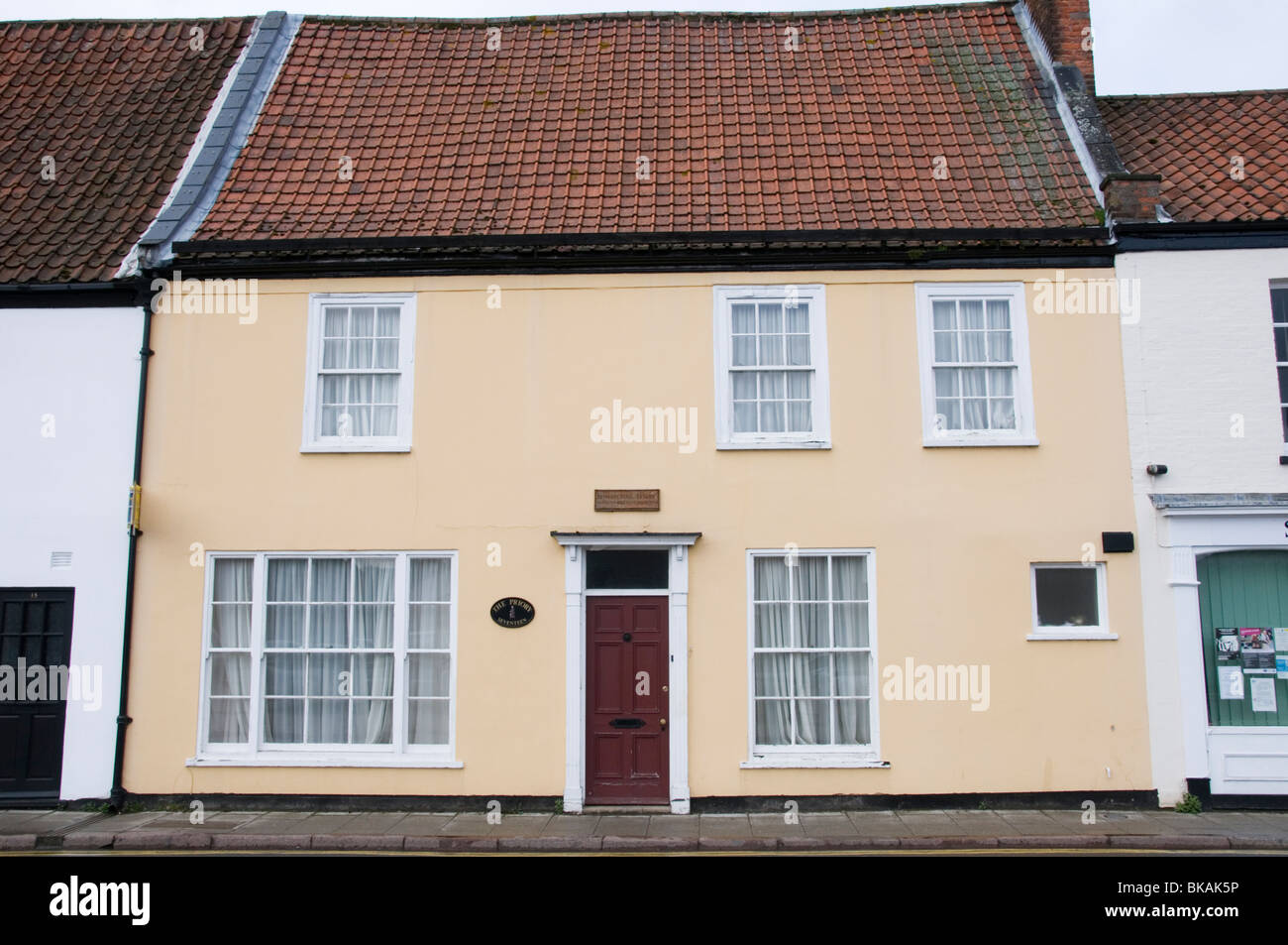 Restored house in Church Street, King's Lynn, Norfolk, England Stock Photo