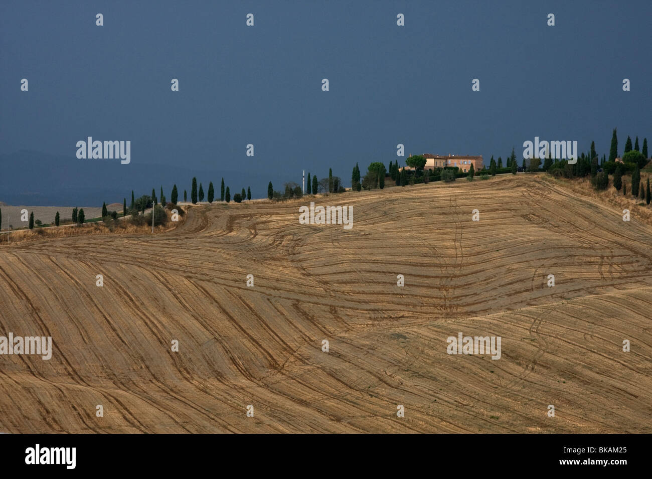Stormy atmosphere at Tuscany, Italy Stock Photo