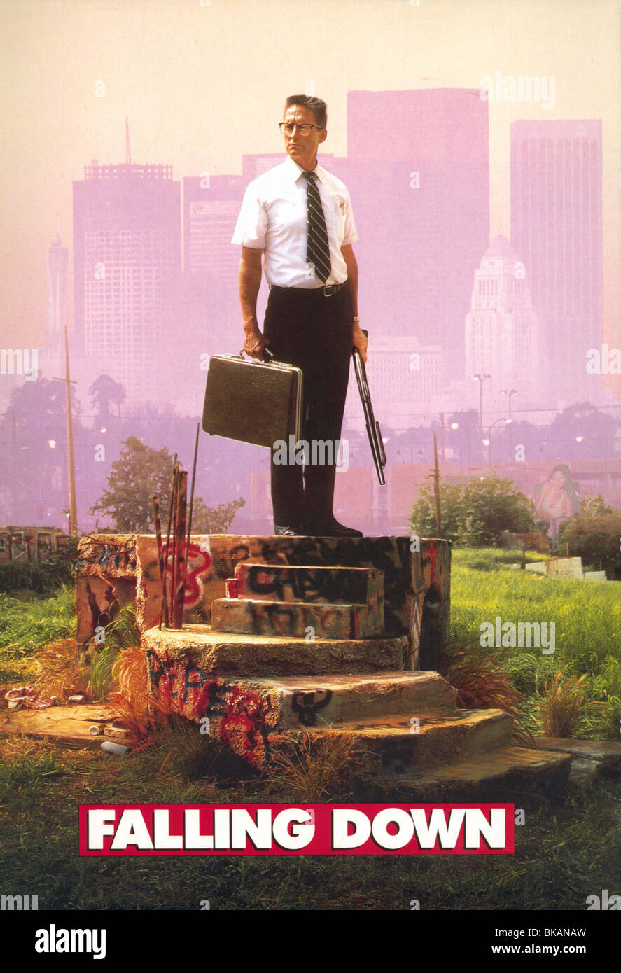 FALLING DOWN -1993 POSTER Stock Photo