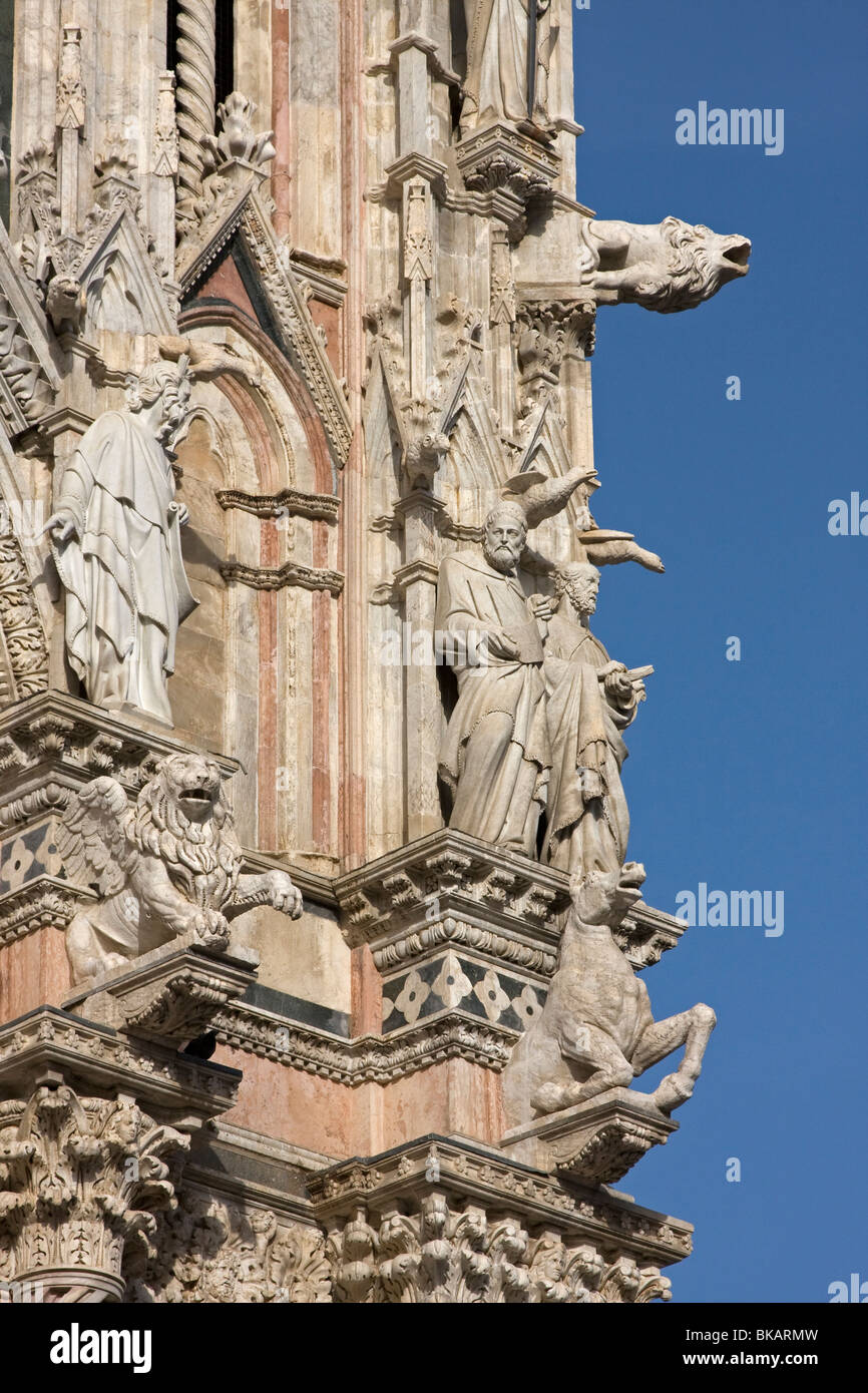 Detail of cathedral in Siena, Italy Stock Photo