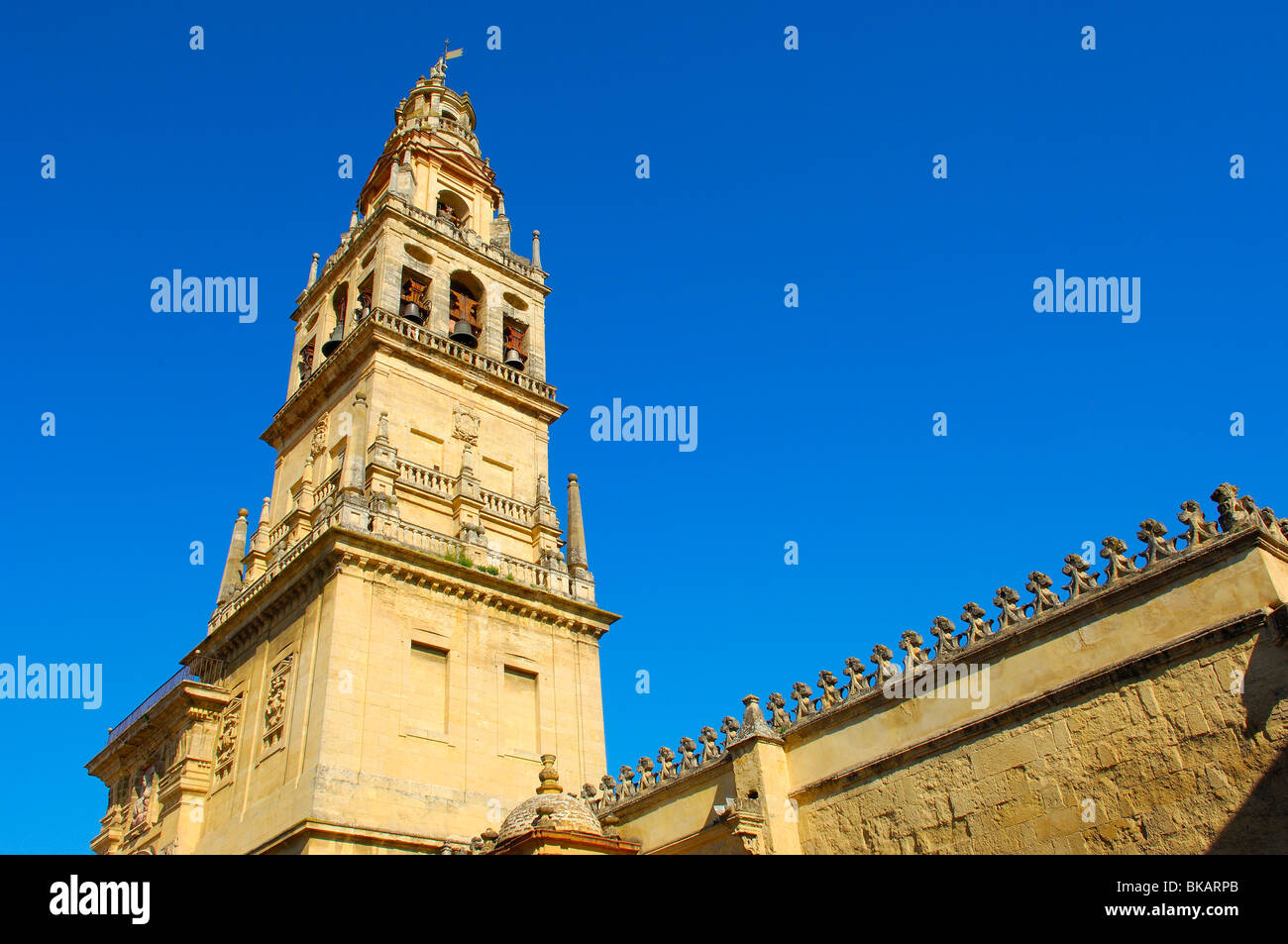 Minaret tower of the Great Mosque, Córdoba. Andalusia, Spain Stock Photo
