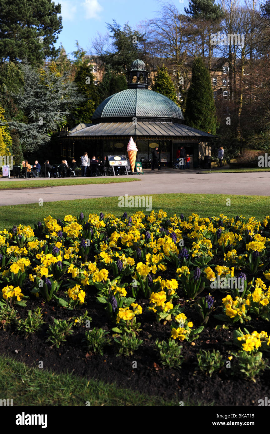Valley Gardens and Pinewoods at Harrogate town centre Yorkshire UK Stock Photo